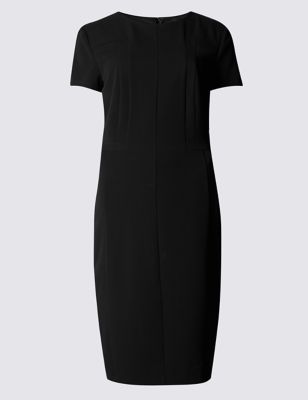 Square Front Tailored Fit Shift Dress